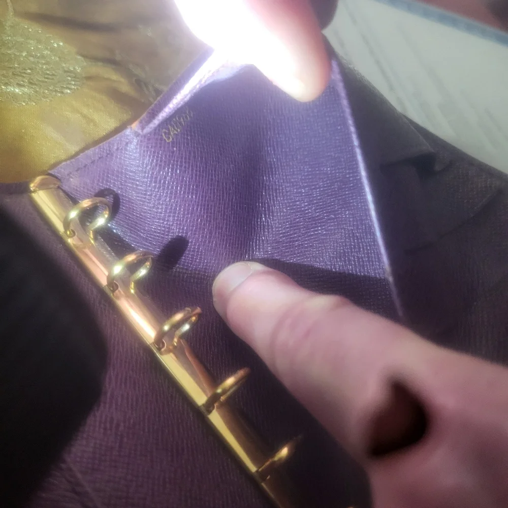 Louis Vuitton Preloved Yellow Leather Agenda  Was Mine Dust Cover Code